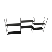 Vintage black thong shelves 6 trays
