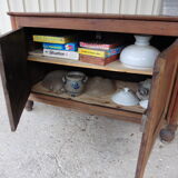 Solid wood low sideboard