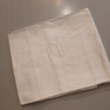 3 small antique tablecloths with embroidered initials PB