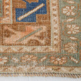 Tapis oushak bleu fait à la main 280x167cm