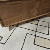 Small vintage sideboard 1960 compass foot