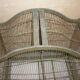 Old bird cage wooden and iron pagoda