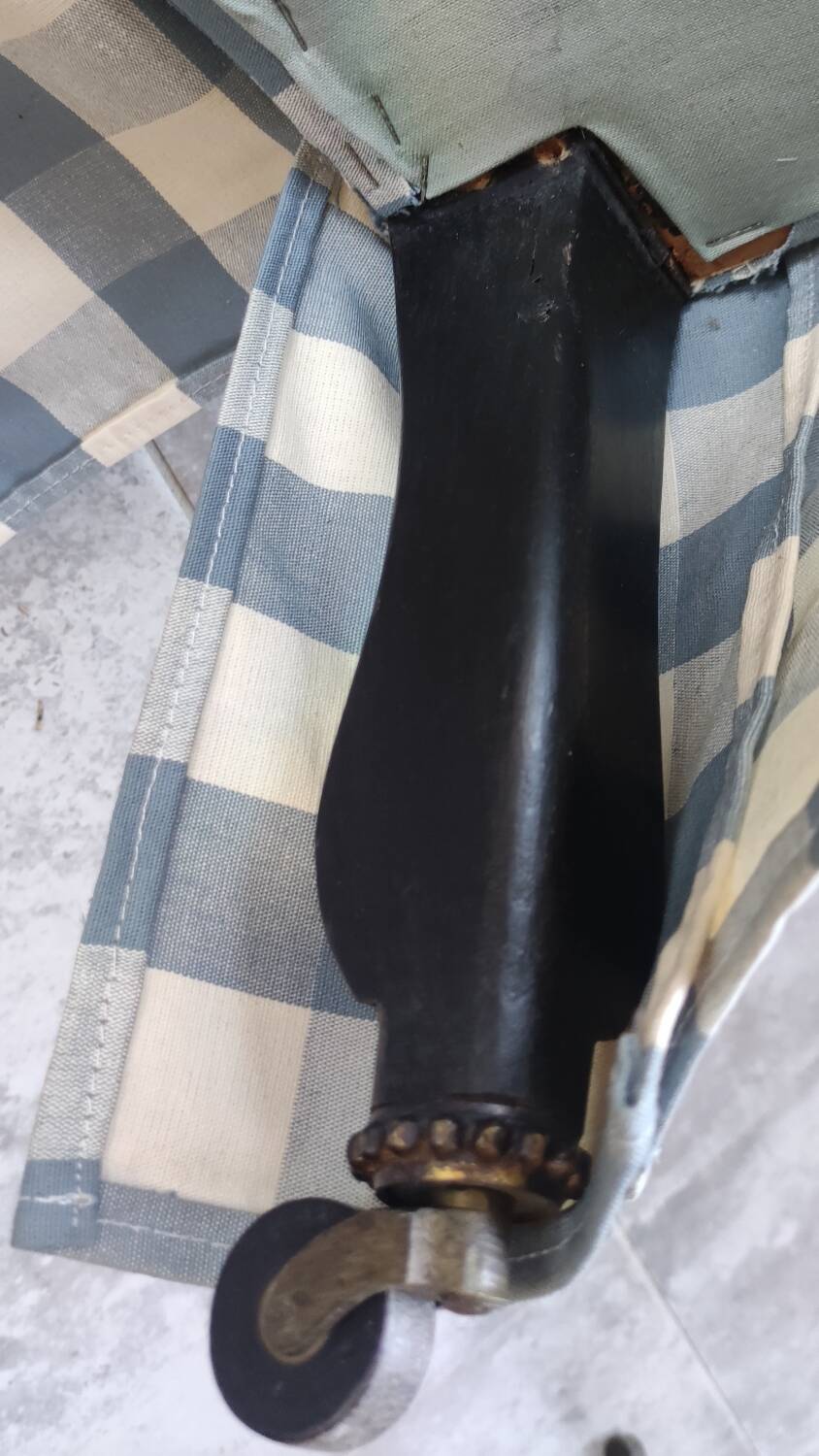 Pair of old crapaud armchairs