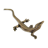 solid brass lizard gilded bronze 70s