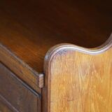 Rare high cabinet in teak by Martin Nyrop for Rud. Rasmussen, Denmark, early 20th century.