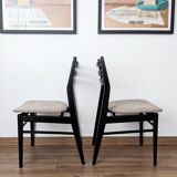 Lot de 4 chaises vintage des années 60