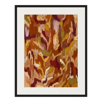 Dessin au pastel Écorce by Atelier Cléophée