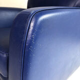 80's Steiner chair in blue leather