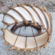 Pair of rattan bamboo sconces,  vintage, 60s