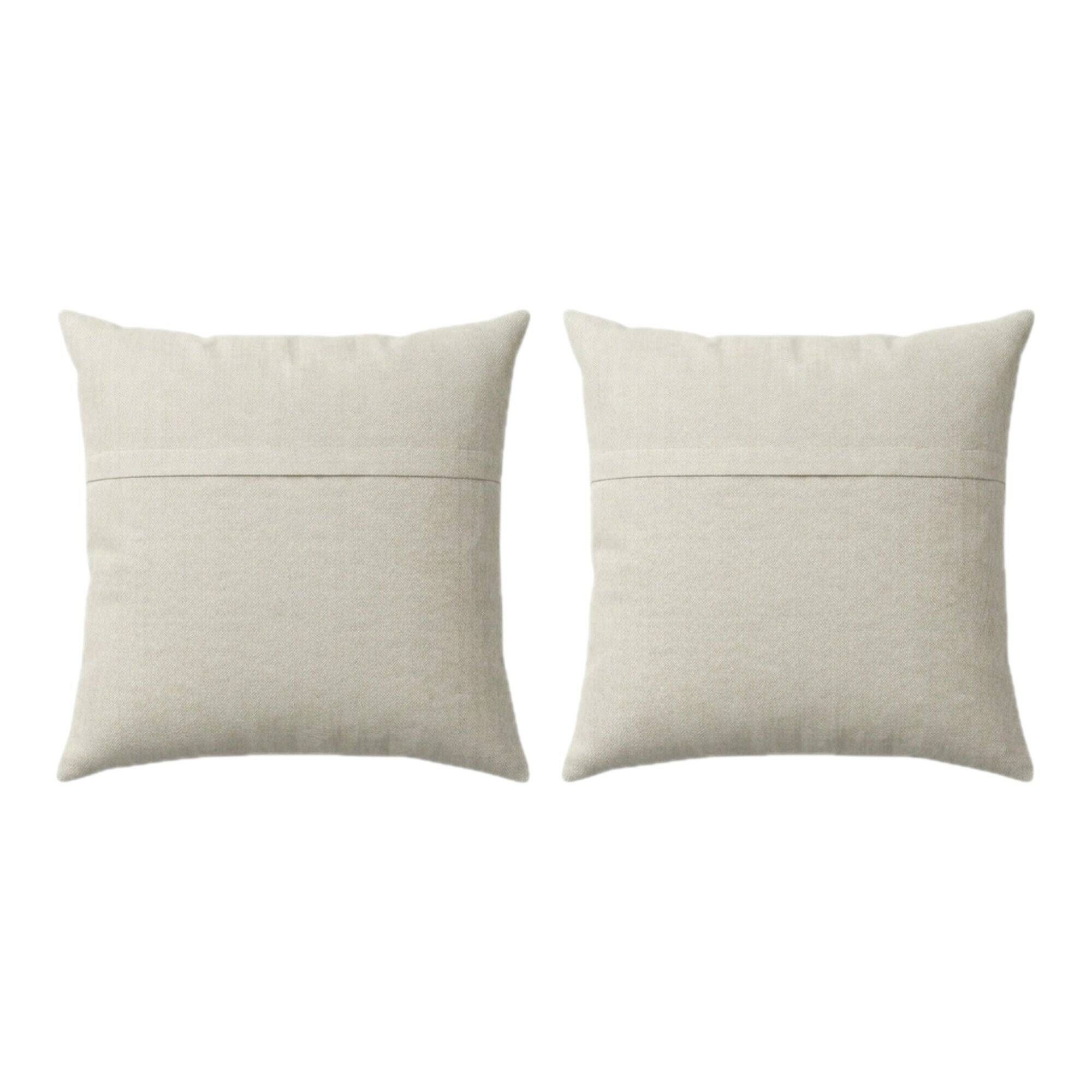 Set of 2 vintage embroidered cushion covers 59x66 cm