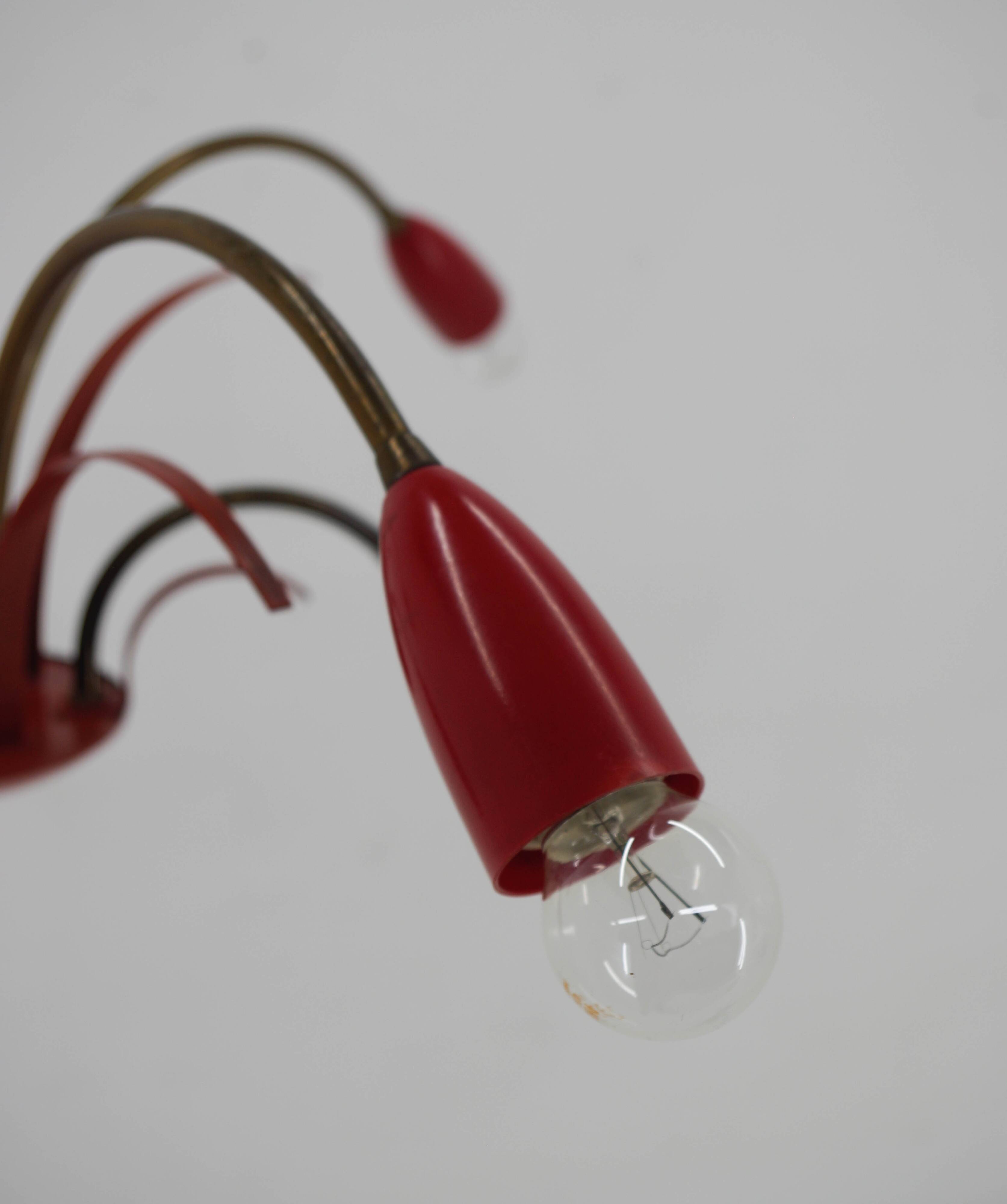 Sputnik design chandelier, Italy 1960s