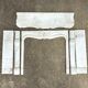 White Carrara marble fireplace from around 1880