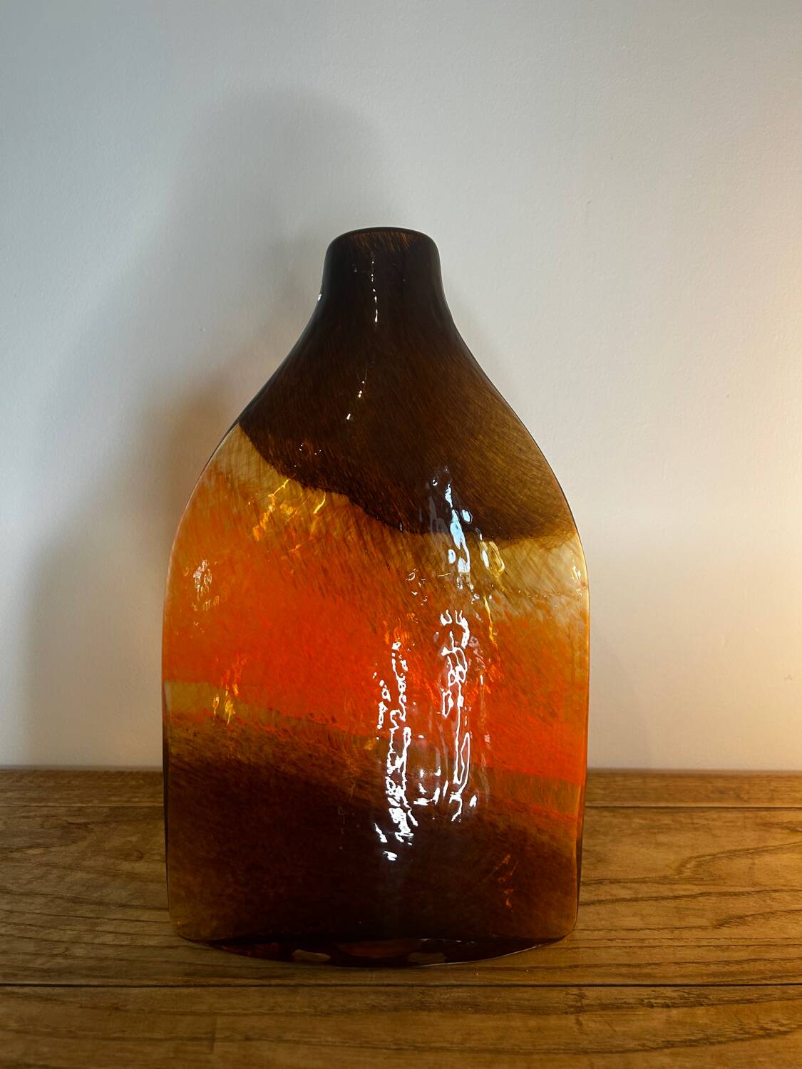 Paire de vases verre soufflé