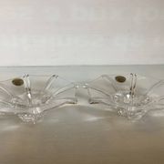 Pair of crystal candle holders RCR Italy