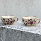 Two cups with flower pattern