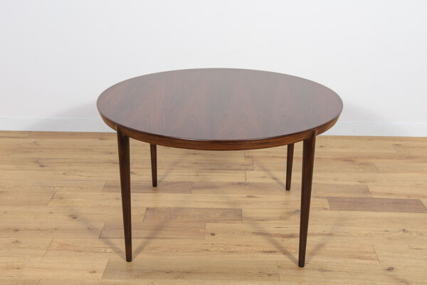 Table basse ronde en palissandre par Severin Hansen pour Haslev Møbelsnedkeri, années 1960