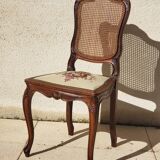 Antique Louis XV style walnut chair