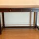 Bureau italien bois et cuir