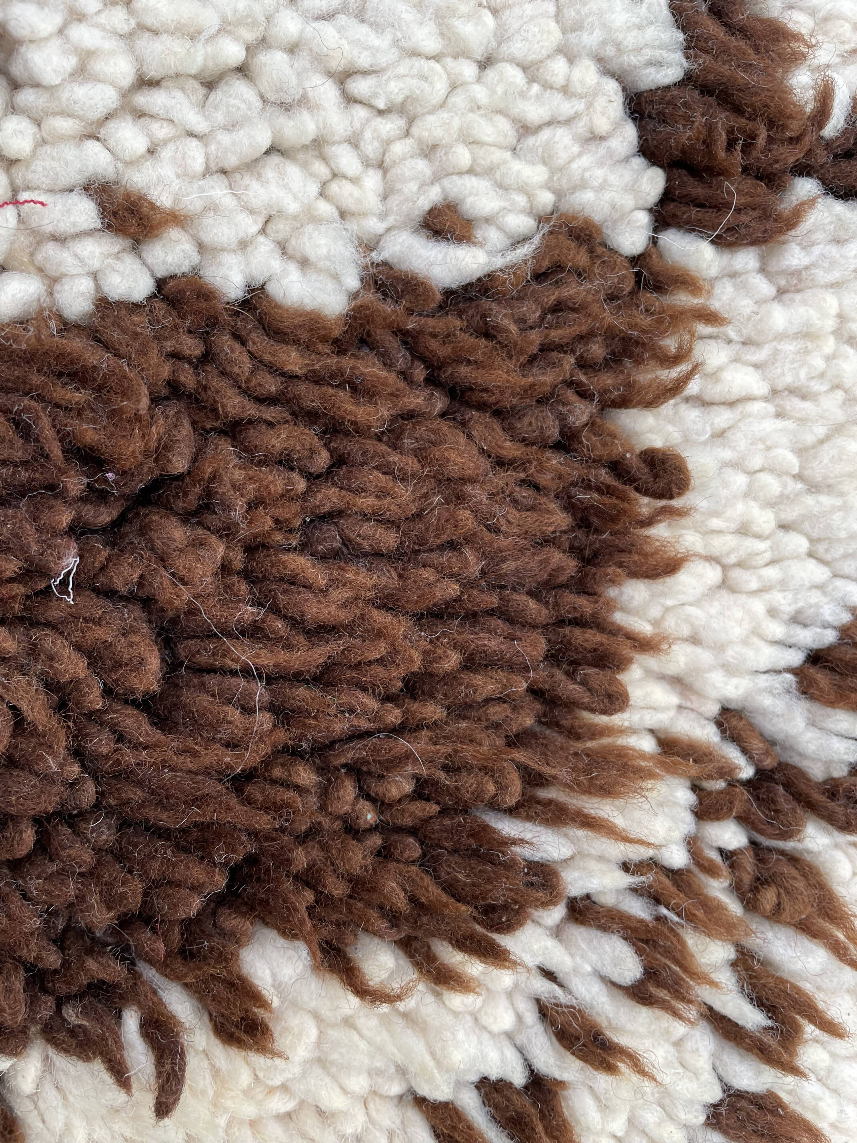 Tapis berbere beni ouarain vintage 70x170 cm
