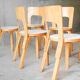 Set of 6 chairs model 66 by Alvar Aalto for Artek