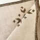 6 linen cotton napkins, embroidered decoration