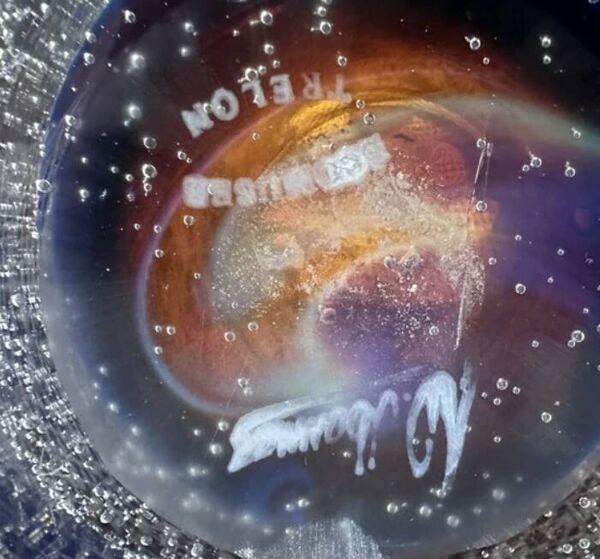 Vide-poche en verre, Maitre verrier Werner Manesse design 1970