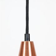 Mid-century pendant lamp / copper / aluminium / Danish modern design / 1960s / 1970s