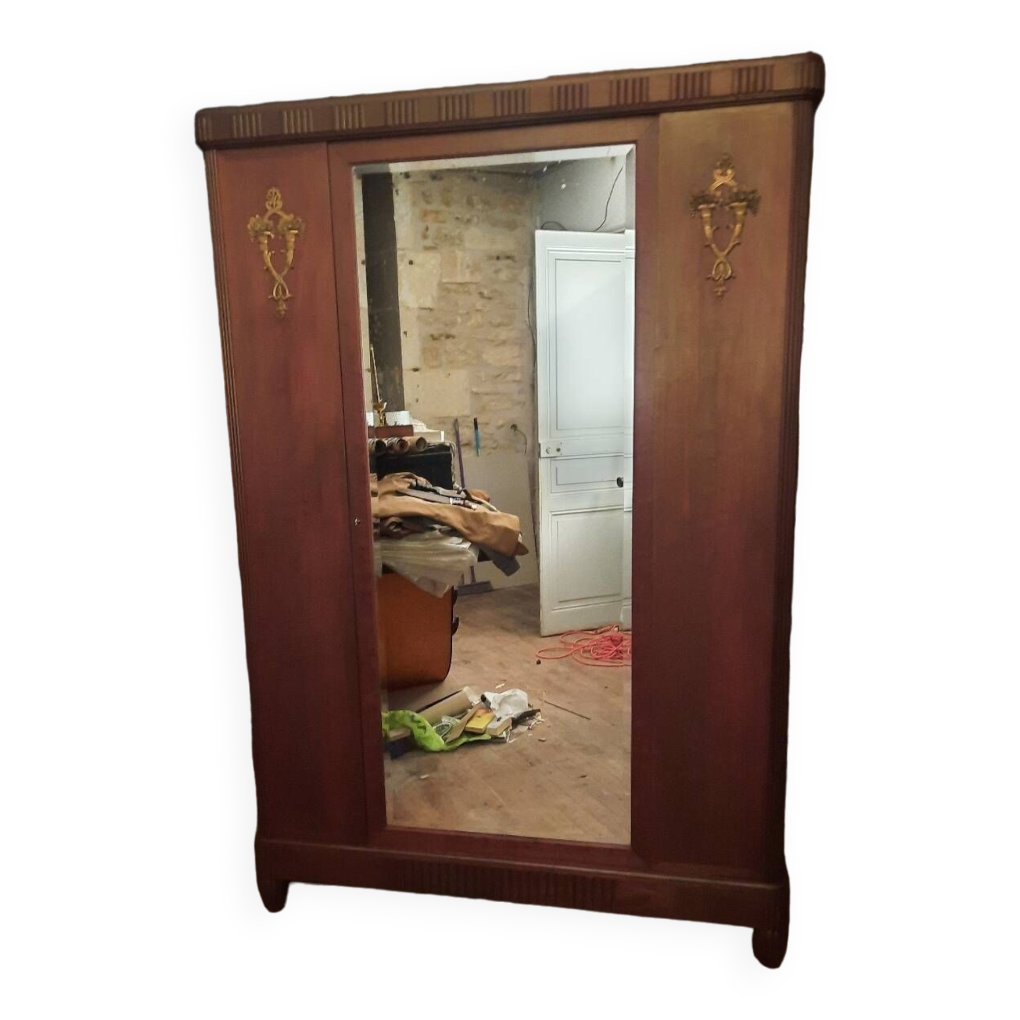 Old art deco style wardrobe