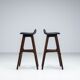 Tabourets de bar "OD61" d'Erik Buch, Oddense Mobler, Danemark, 1965.