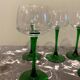 Green stemmed glass