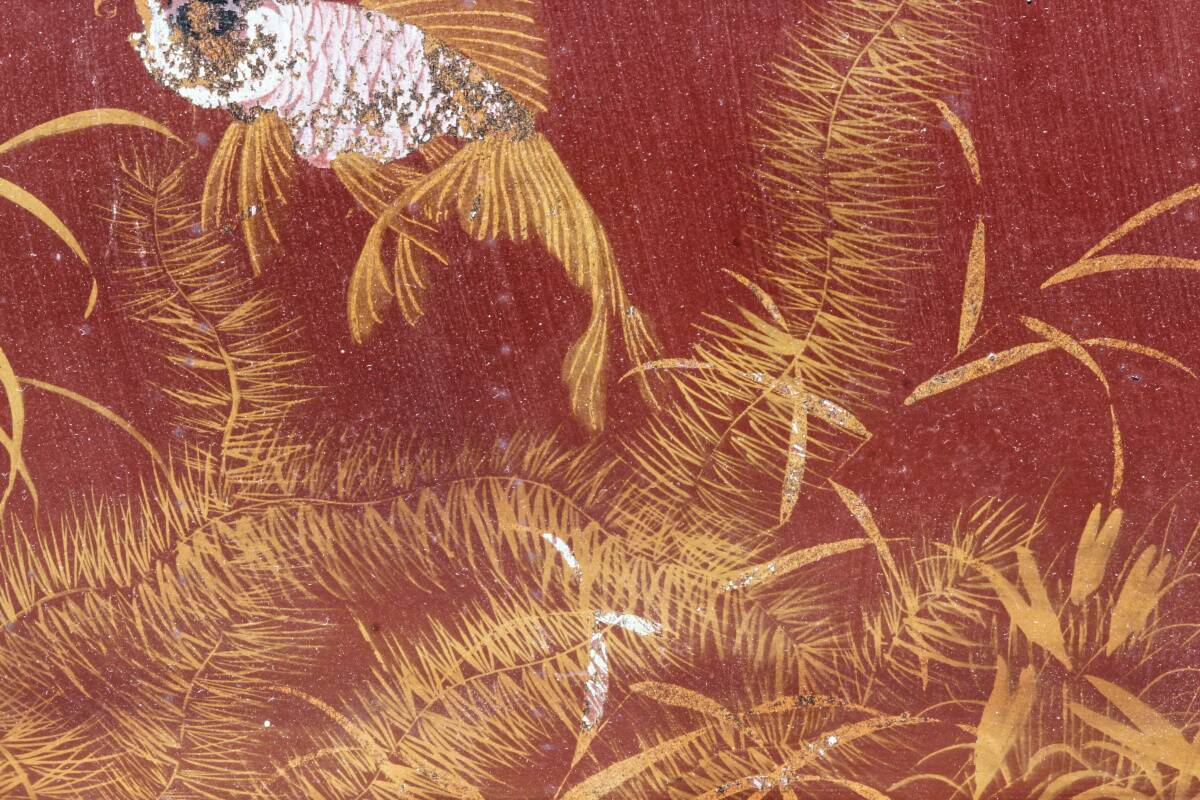 Pair of lacquered wooden panels, fish, Vietnam, Tran Van Ha (1911-1974)