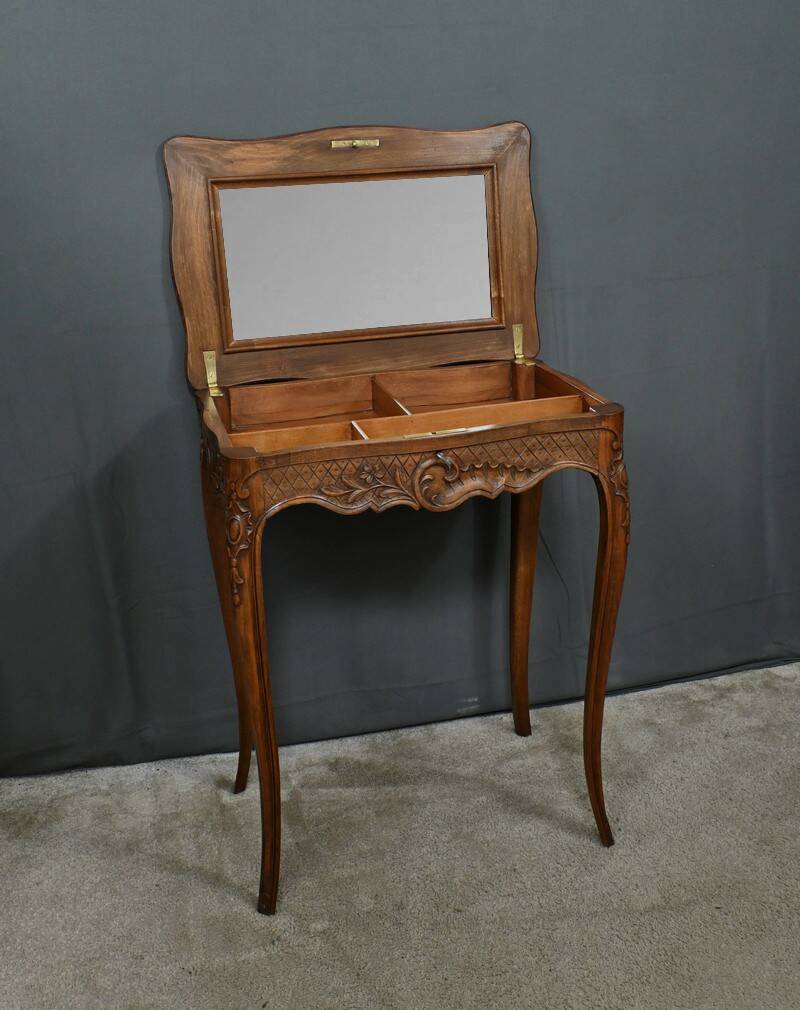 Solid beechwood workbench, Louis XV style – Early 20th century