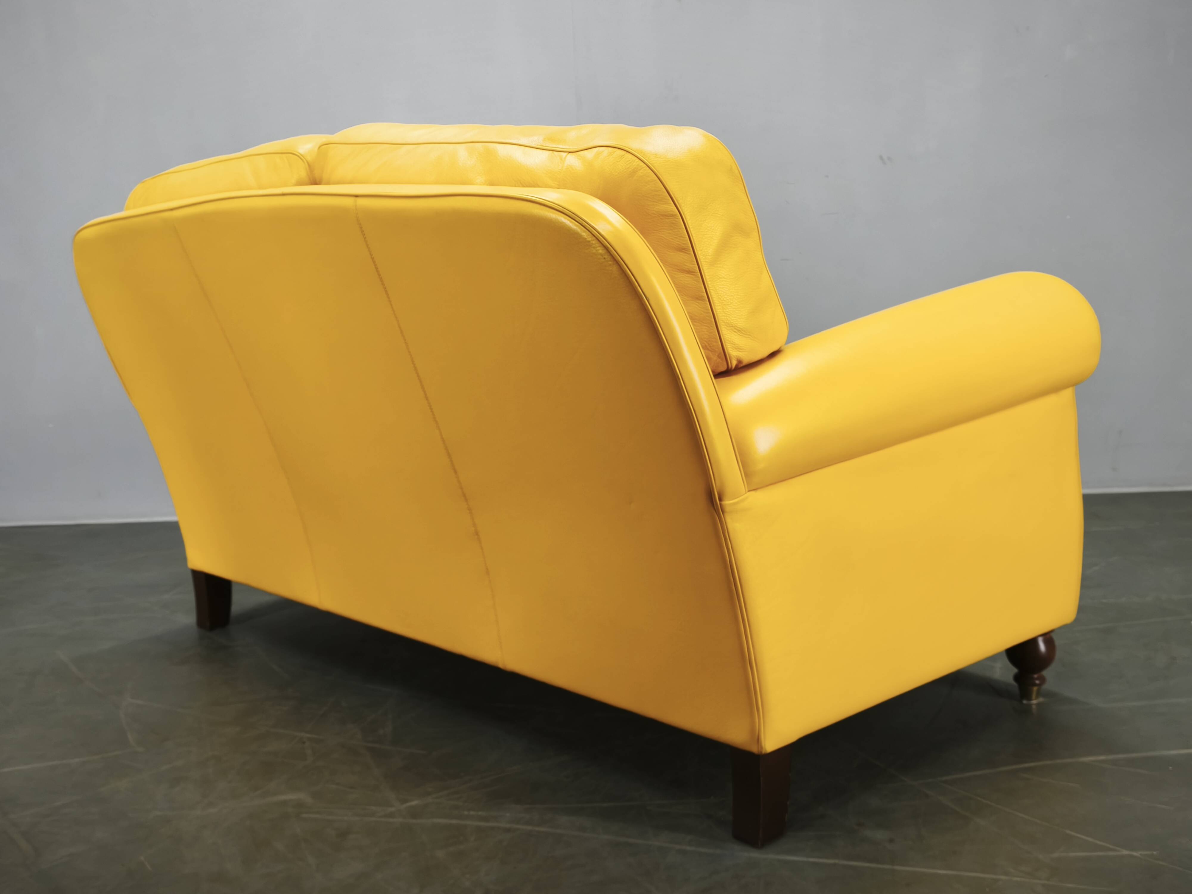 Poltrona Frau George Leather Sofa, Italy, 1992, Labeled