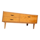 Vintage hi-fi TV cabinet with compass legs