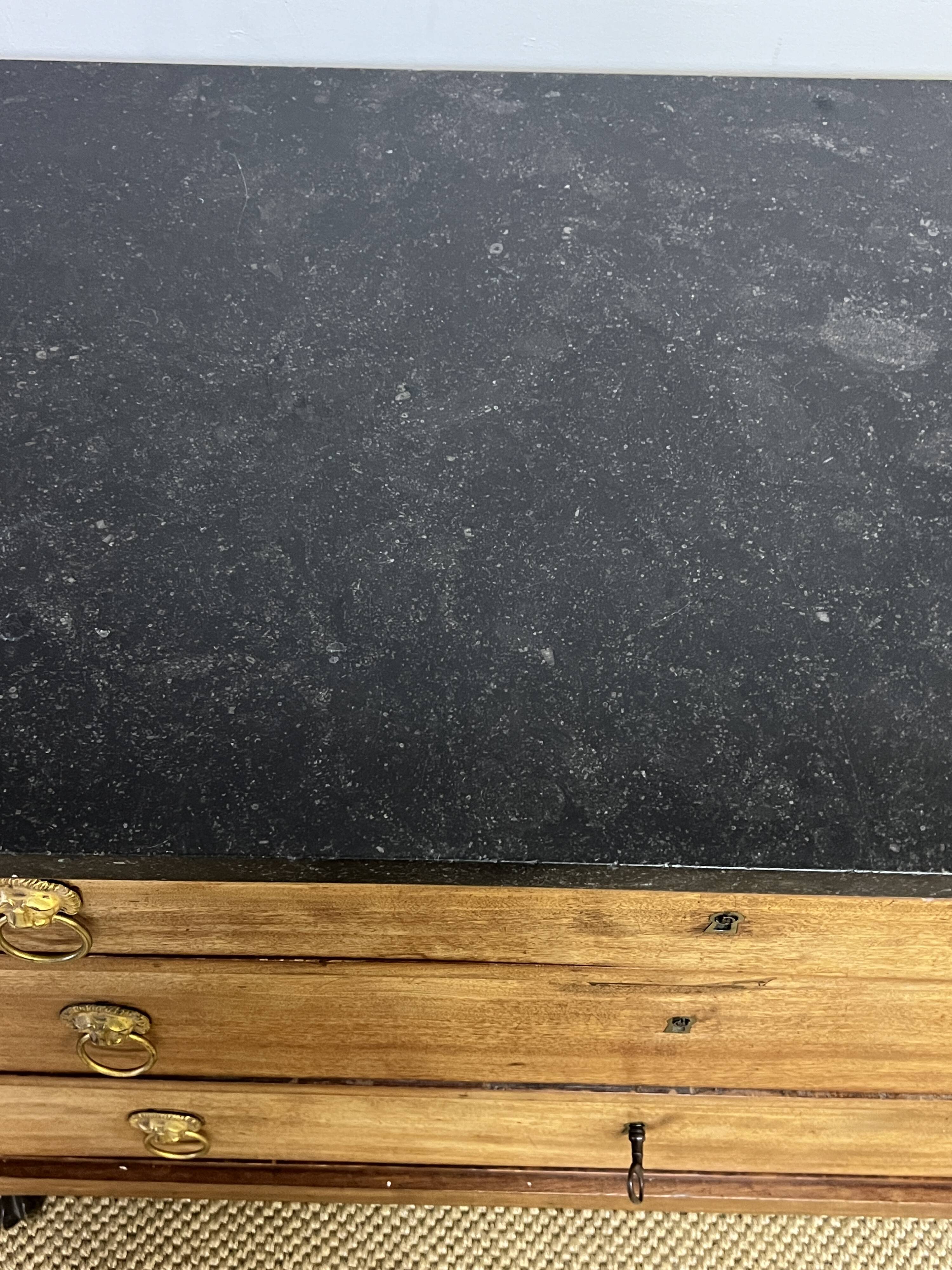 Empire chest of drawers returned from Egypt