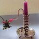 Golden brass candlestick from the 70's