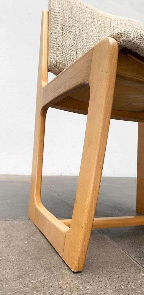 Set of German sled chairs from the mid-century, 1960s.
