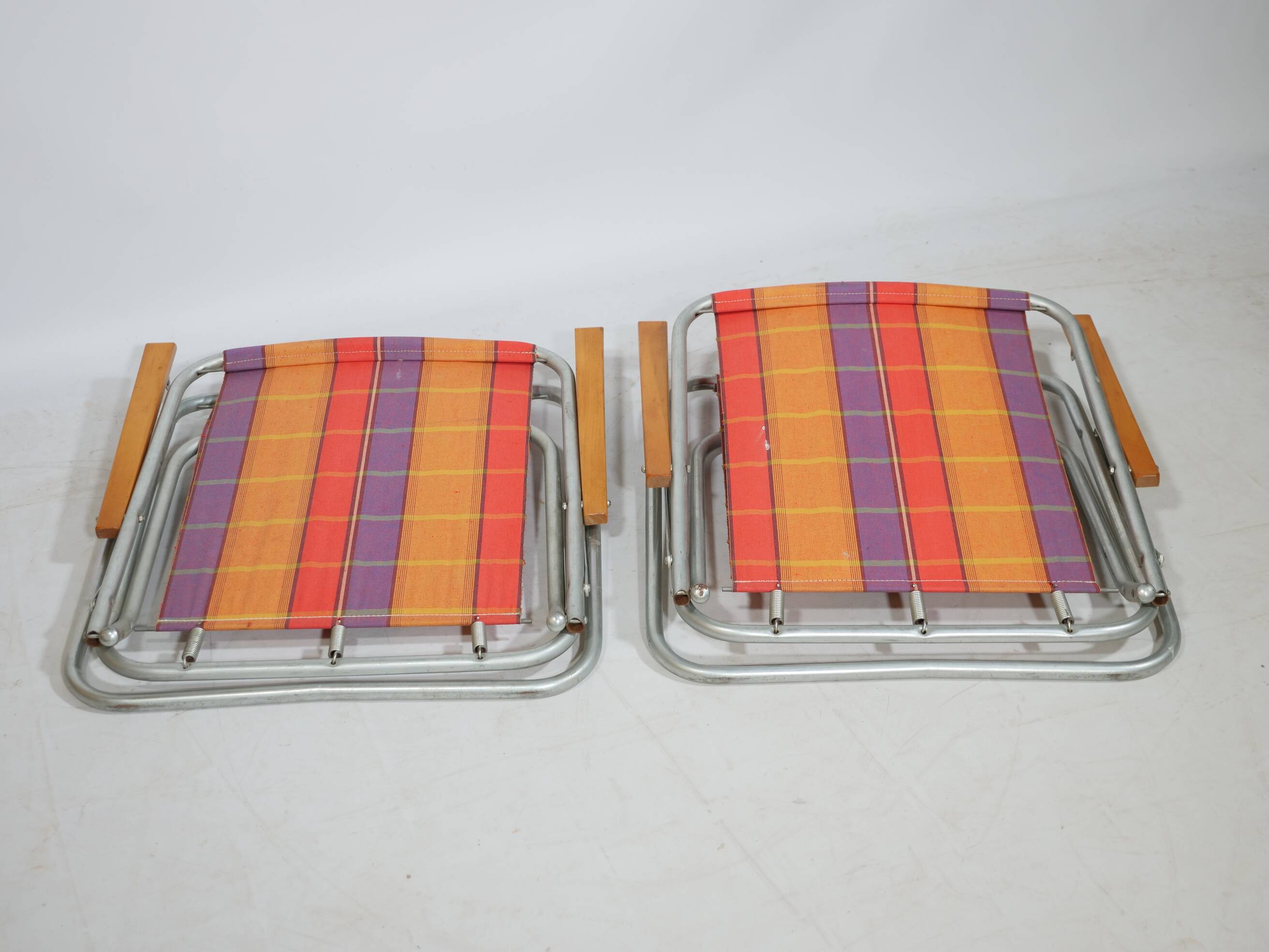 1960s Vintage Folding Camping Chairs