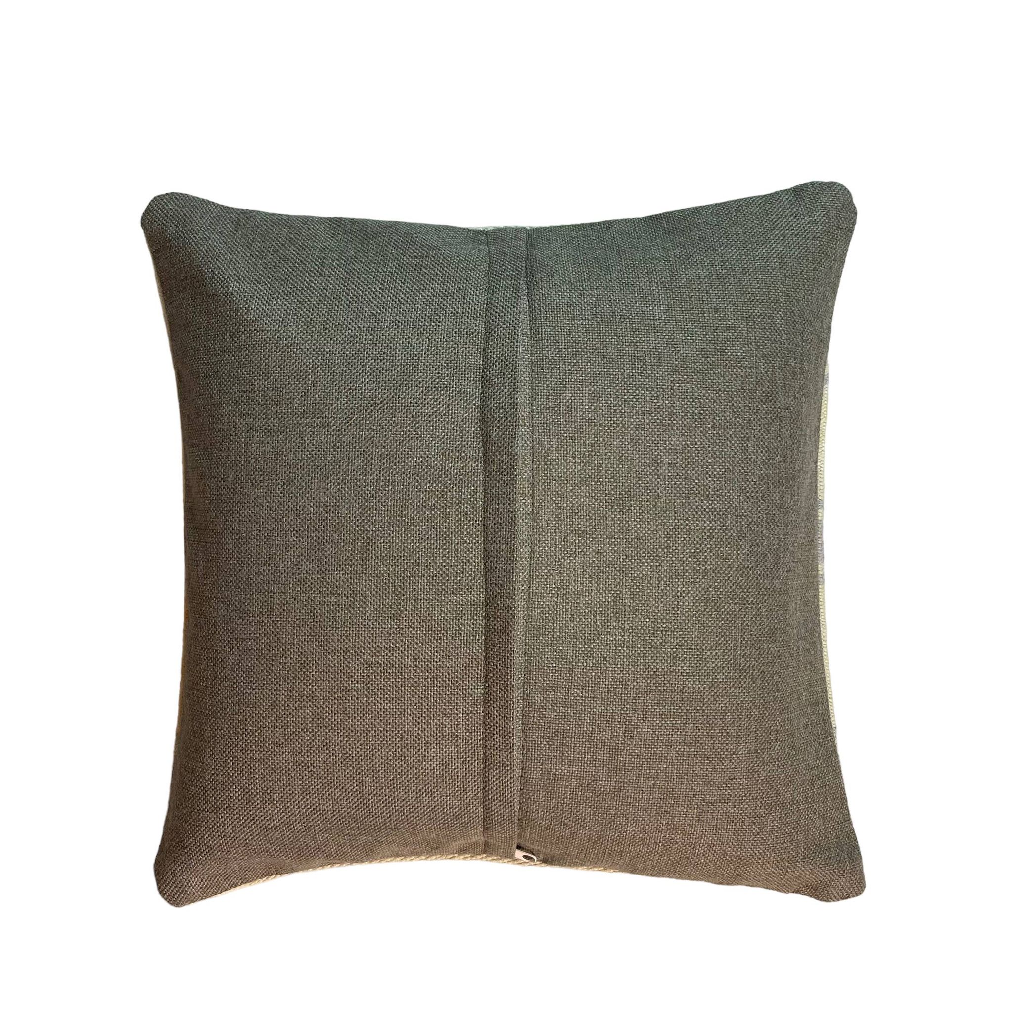Vintage turkish kilim cushion cover , 40 x 40 cm