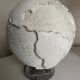 Space Age plaster globe in relief 1960 XXL