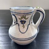 Blue floral decor pitcher
