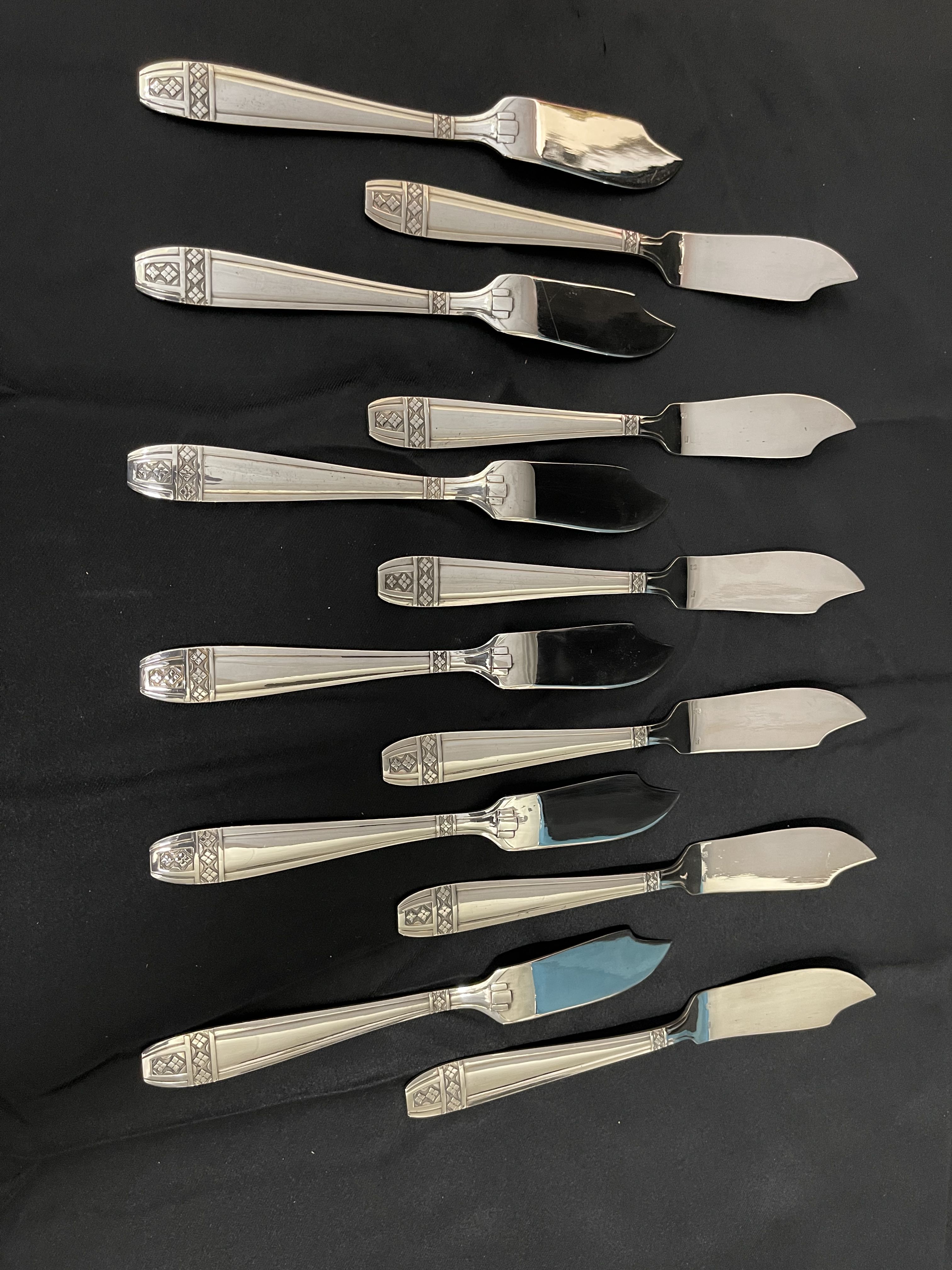 Cutlery 143 pieces Grand Prix de Monaco art deco with silversmith