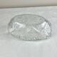 Oval glass bowl, empty pockets