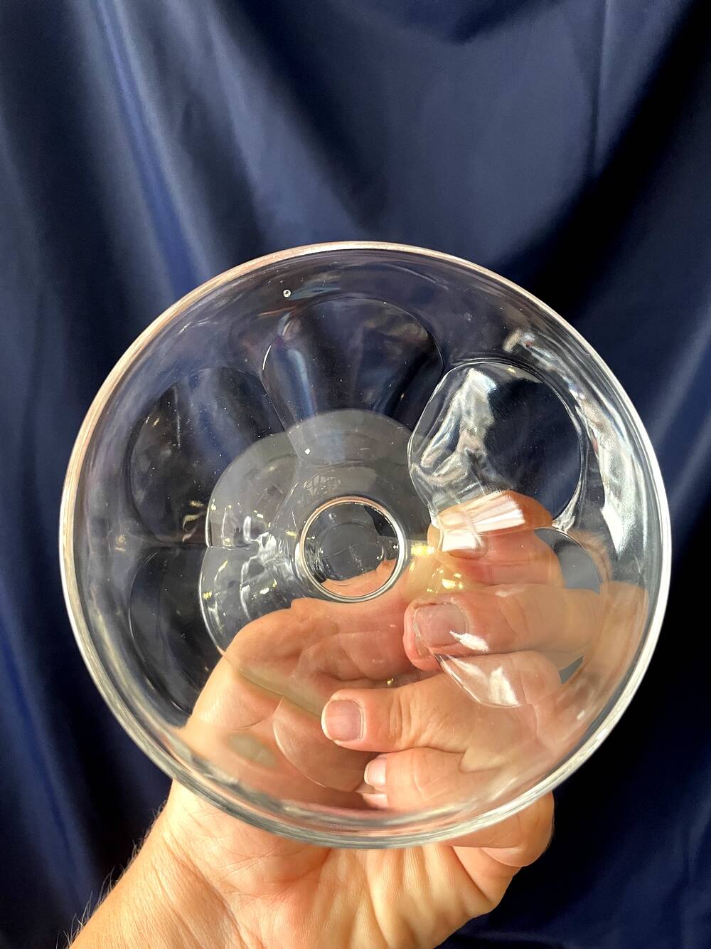 Duo of baccarat crystal champagne glasses, talleyrand model