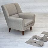 1960s, Danish design by Kurt Østervig, armchair model 61, wool, teak.