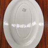Oval earthenware serving dish
