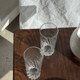 Set of 6 glass orangeade glasses H14.5 D7