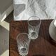 Set of 6 glass orangeade glasses H14.5 D7