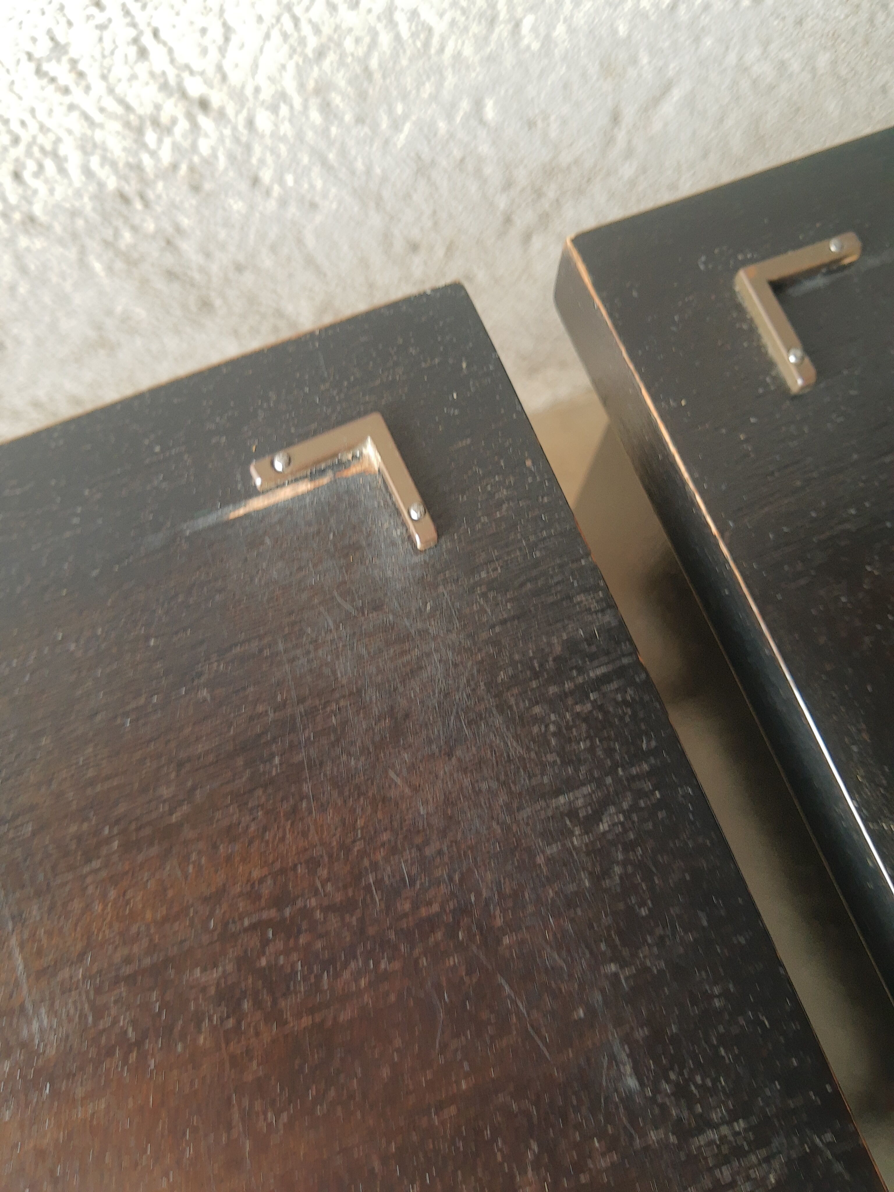 Pair of bedside feet compass 60s vintage