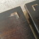 Pair of bedside feet compass 60s vintage